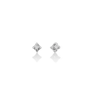 Miluna Punti Luce Diamond Earrings in 9kt White Gold