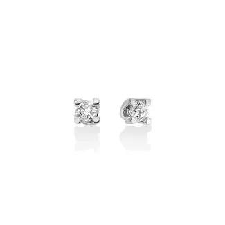 Miluna Points of Light Earrings in White Gold with Diamonds