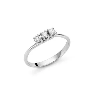 Miluna Trilogy Diamond Ring 18kt Gold