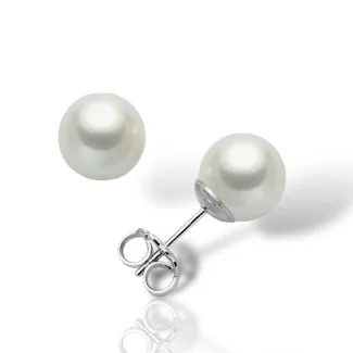 Miluna Earrings with Freshwater Pearls