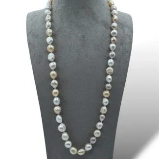 Freshwater Baroque Pearls Multicolor Necklace