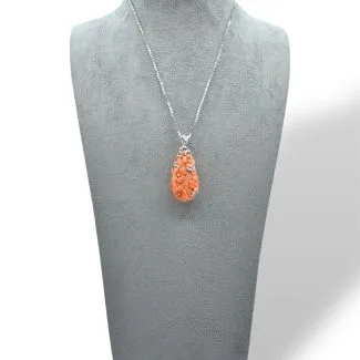 Sciacca Coral Diamond 18kt Gold Necklace