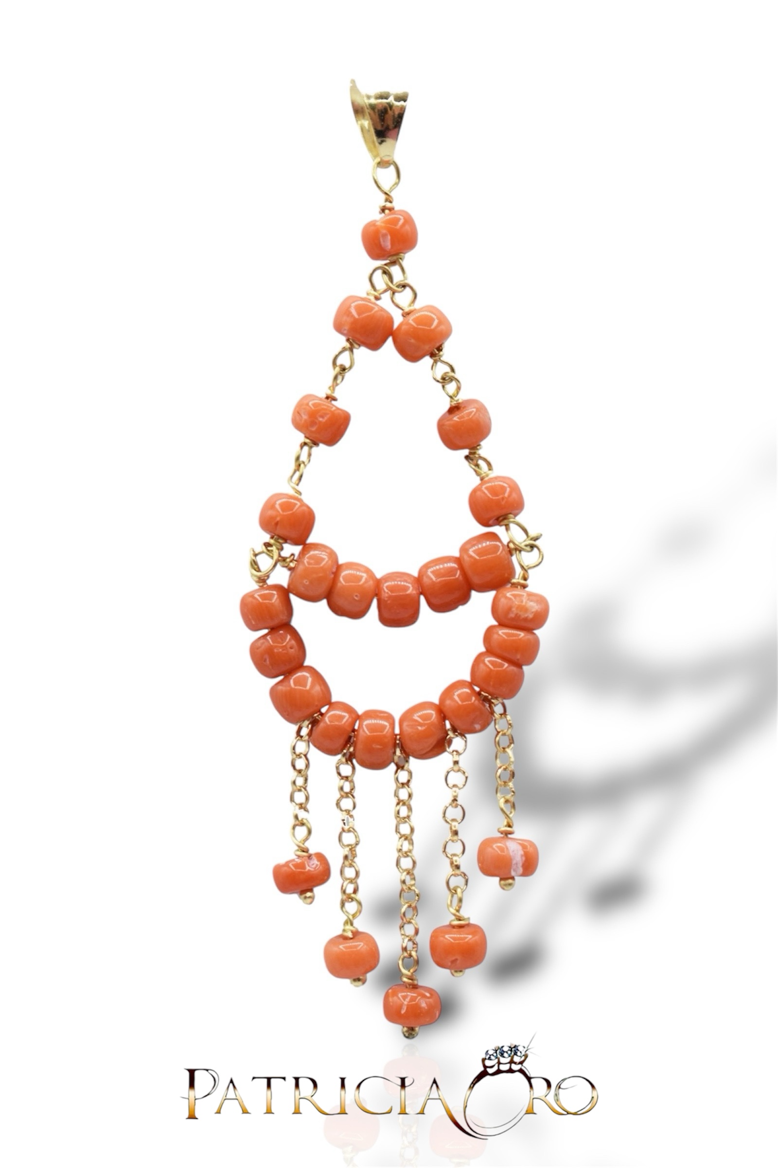 Ciondolo in Corallo Sciacca