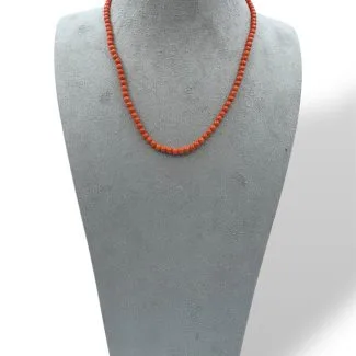 Men's Sciacca Coral Choker with 18kt Gold Clasp