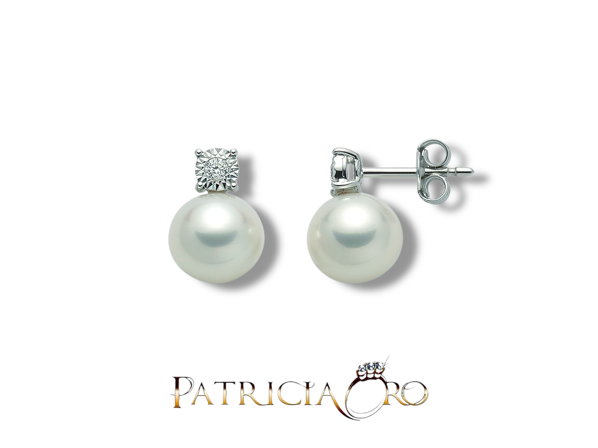 Orecchini perle e diamanti