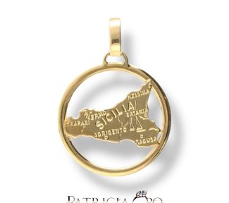 Ciondolo Oro Giallo Sicilia