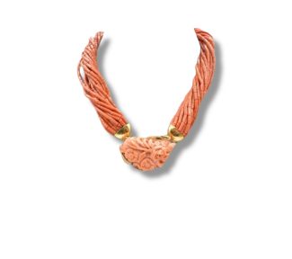 Collana donna con Corallo Sciacca, Susta Incisa
