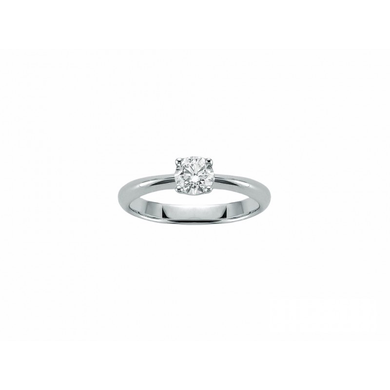 Anello Miluna Solitario in oro bianco 18kt con diamante da 0.30ct: un gioiello prezioso per celebrare momenti speciali. Scopri la collezione di gioielli diamanti.