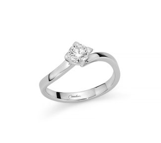 L'Anello Miluna Solitario Platino 0.50ct: un gioiello di diamanti preziosi per celebrare momenti unici