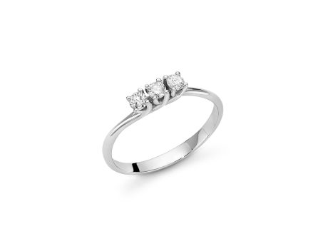 Anello Miluna Trilogy Diamanti Oro 18K