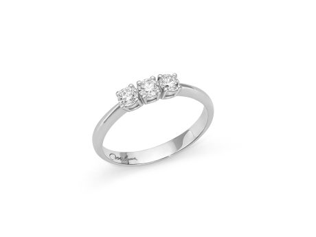 Anello Miluna Trilogy Diamanti Naturali Oro 18 Carati