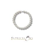 Bracciale Miluna con perle da 7-7,5mm in oro 18k: un gioiello di lusso per un'eleganza senza tempo.