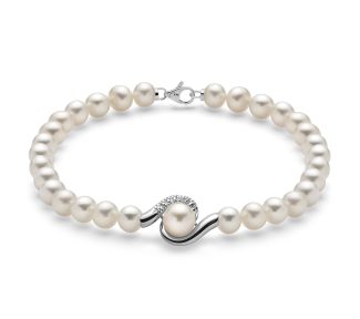 Bracciale Miluna con perle preziose: un gioiello di alta gioielleria per un'eleganza senza tempo.