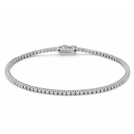 Bracciale Tennis Miluna in Oro Bianco con Diamanti Brillanti