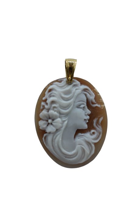 Ciondolo Cammeo Donna in Argento 925