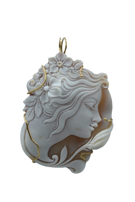 Ciondolo Cammeo Donna Oro 750