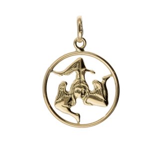 Ciondolo Trinacria in Oro 18k: un gioiello made in Italy di alta gioielleria, perfetto per un regalo prezioso.