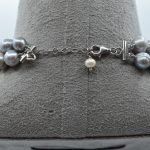 Collana a due fili di perle grigie barocche Patricia Oro Creations, gioielli made in italy di alta qualità e design esclusivo. (Vista 3)