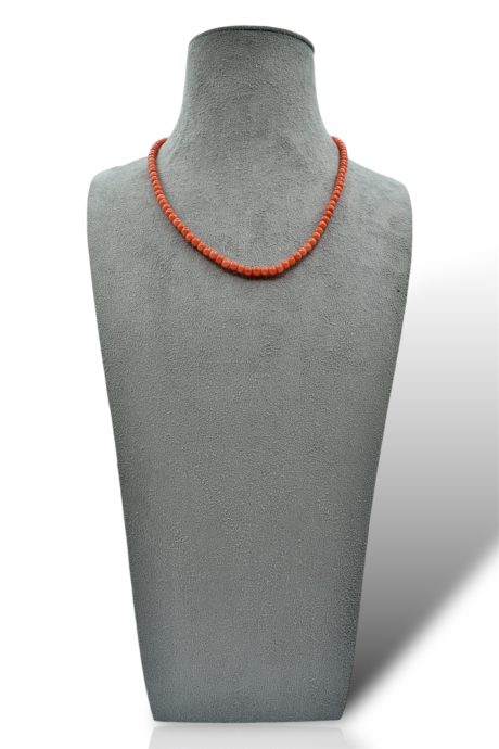 Collana in Corallo Sciacca con Chiusura Oro 18kt