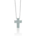 La Collana Croce Miluna in oro bianco 18kt e diamanti: un gioiello di lusso che incarna l'eleganza e la luce, perfetto per chi cerca gioielli diamanti di alta gioielleria.