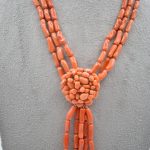 Splendida Collana Donna Corallo Sciacca, un gioiello made in italy di Patricia Oro Creations, perfetto per un regalo prezioso. (Vista 2)