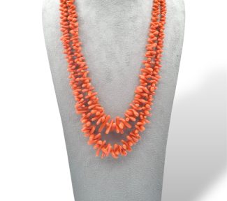 Splendida collana da donna Corallo Sciacca di Patricia Oro Creations, un gioiello made in italy di alta gioielleria.