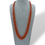 Splendida collana da donna con Corallo Sciacca, un gioiello made in italy di Patricia Oro Creations, perfetto per un'idea regalo preziosa.