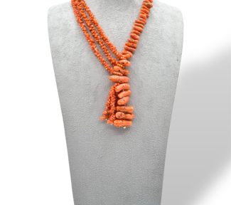 Collana donna Corallo Sciacca di Patricia Oro Creations, un gioiello made in italy di alta gioielleria.