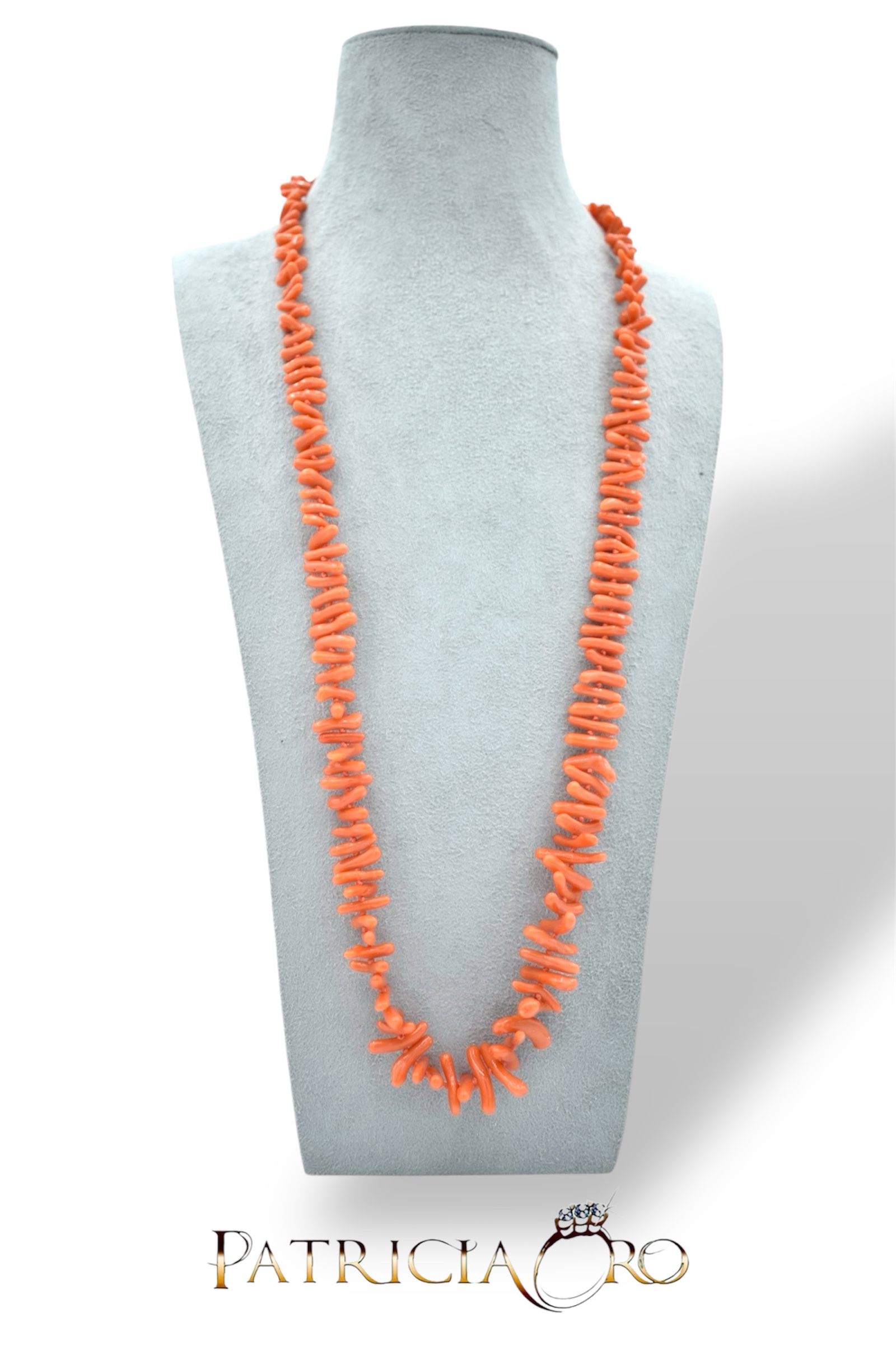 Collana donna Corallo Sciacca di Patricia Oro Creations, un gioiello made in italy di alta gioielleria.