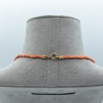 Collana girocollo da uomo in Corallo Sciacca, un gioiello made in italy di Patricia Oro Creations, perfetto per un regalo prezioso. (Vista 3)