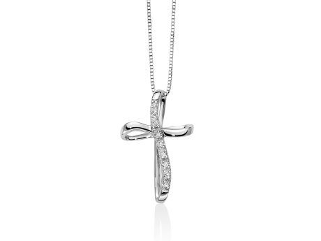 Collana Miluna Croce Diamanti Oro 18k