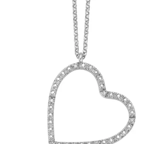 La Collana Miluna Cuore con Diamanti: un gioiello di alta gioielleria che incarna l'eleganza e la raffinatezza, perfetto per un regalo prezioso.