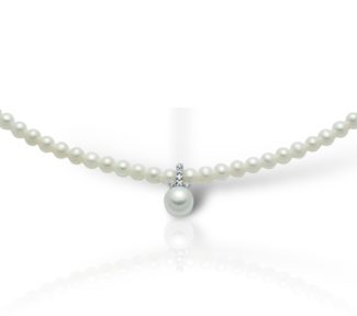 La Collana Miluna PCL2079, un capolavoro di gioielleria con perle naturali, diamanti e oro 18kt, ideale per un regalo prezioso.