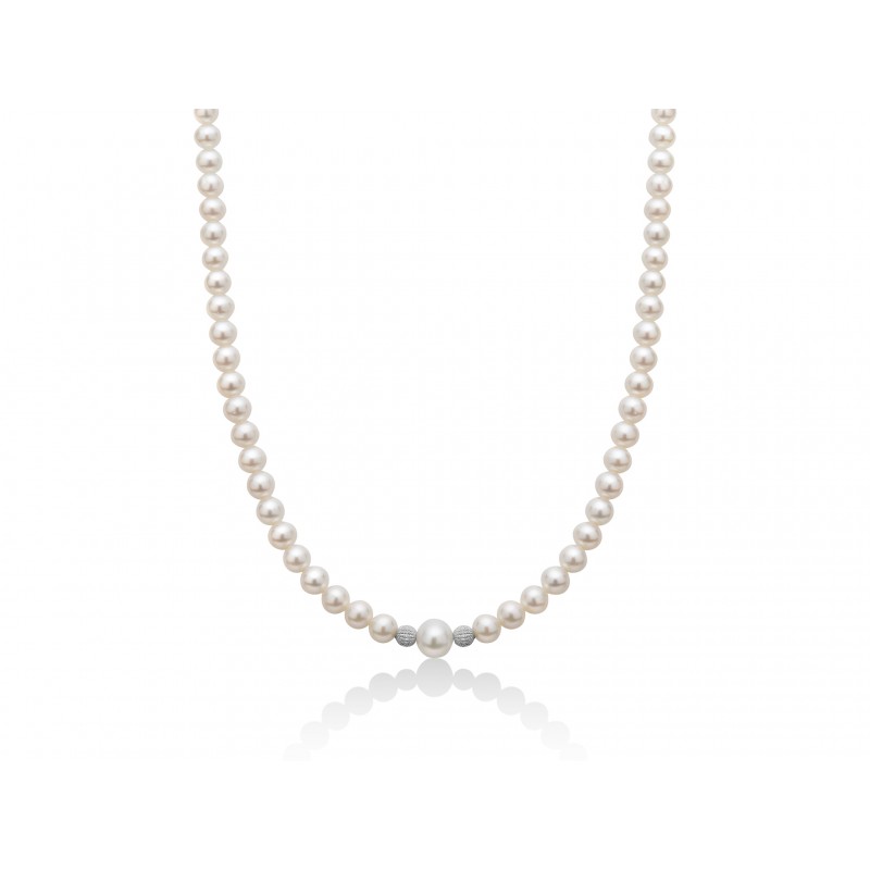 Collana Miluna di Perle Boule e Oro: Raffinata Espressione di Lusso | Gioielleria Patricia Oro Scopri l'eleganza senza tempo della Collana Miluna di Perle Boule e Oro, un gioiello di lusso perfetto per un'idea regalo preziosa.