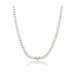 La Collana Miluna Perle e Diamanti, un capolavoro di alta gioielleria con perle e diamanti preziosi, ideale come idea regalo.