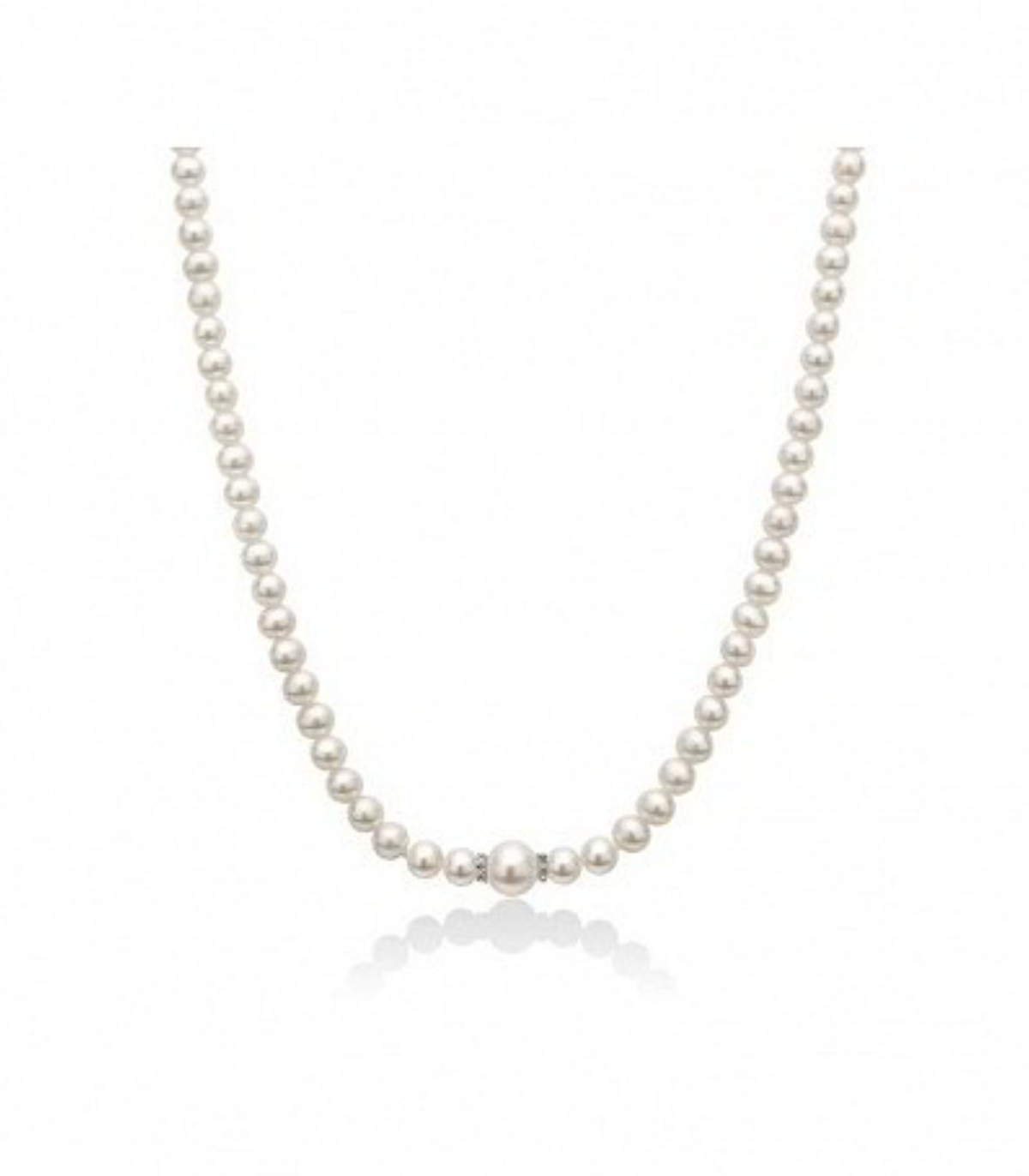 La Collana Miluna Perle e Diamanti, un capolavoro di alta gioielleria con perle e diamanti preziosi, ideale come idea regalo.