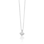 Collana Miluna Punto Luce Diamante in oro 18kt con diamante taglio brillante