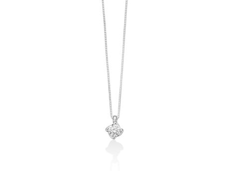 Collana Miluna Punto Luce Diamante Oro 18kt