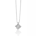 Scopri l'eleganza senza tempo della Collana Miluna Punto Luce Diamanti in oro bianco. Un gioiello di alta gioielleria, perfetto per un regalo prezioso.