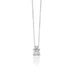 Scopri la Collana Miluna Punto Luce in oro e diamanti preziosi, un gioiello di alta gioielleria per un'idea regalo indimenticabile.