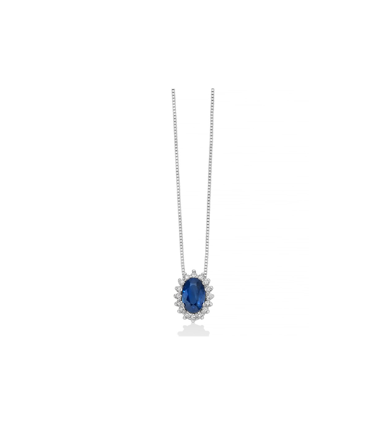 La Collana Miluna Zaffiro Blu e Diamanti, un gioiello di lusso che incarna l'eleganza. Un capolavoro di alta gioielleria con diamanti preziosi.