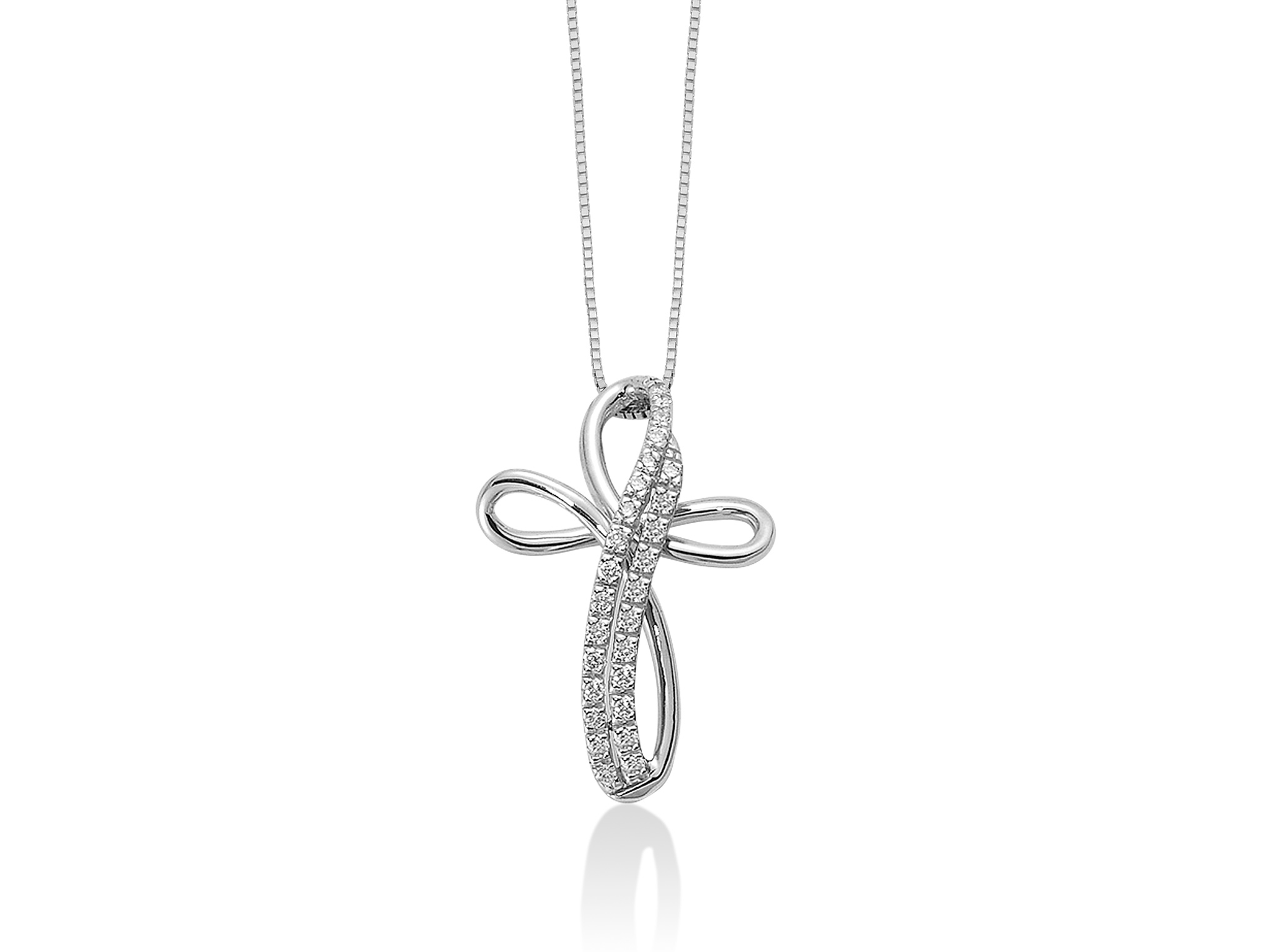 La Croce Miluna con diamanti in oro 18K: un gioiello di lusso che incarna l'eleganza eterna. Scopri la brillantezza dei diamanti preziosi, un'idea regalo perfetta per celebrare momenti speciali.