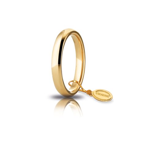Fede Nuziale UnoAerre Comoda 3.5mm Oro Giallo 18kt