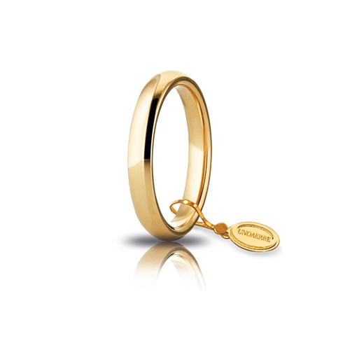 Fede nuziale UnoAerre Comoda 3.5mm: l'eleganza senza tempo dei gioielli di lusso per celebrare l'amore eterno.