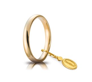 Fede UnoAerre Comoda 3mm in Oro 750: un simbolo eterno di amore e impegno, un gioiello di lusso per celebrare momenti speciali.