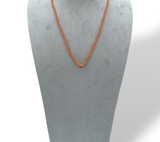 Girocollo da uomo in corallo Sciacca di Patricia Oro Creations, un gioiello made in Italy di alta gioielleria.