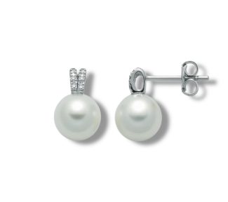 Esclusivi Orecchini Miluna Parure Perle in oro bianco, diamanti e perle di classe: un gioiello di lusso per un'eleganza senza tempo.