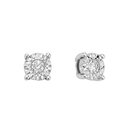 Orecchini Miluna Punto Luce con Diamanti Naturali Oro 750