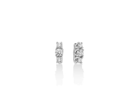 Orecchini Miluna Trilogy Diamanti Veri Oro Bianco 18k