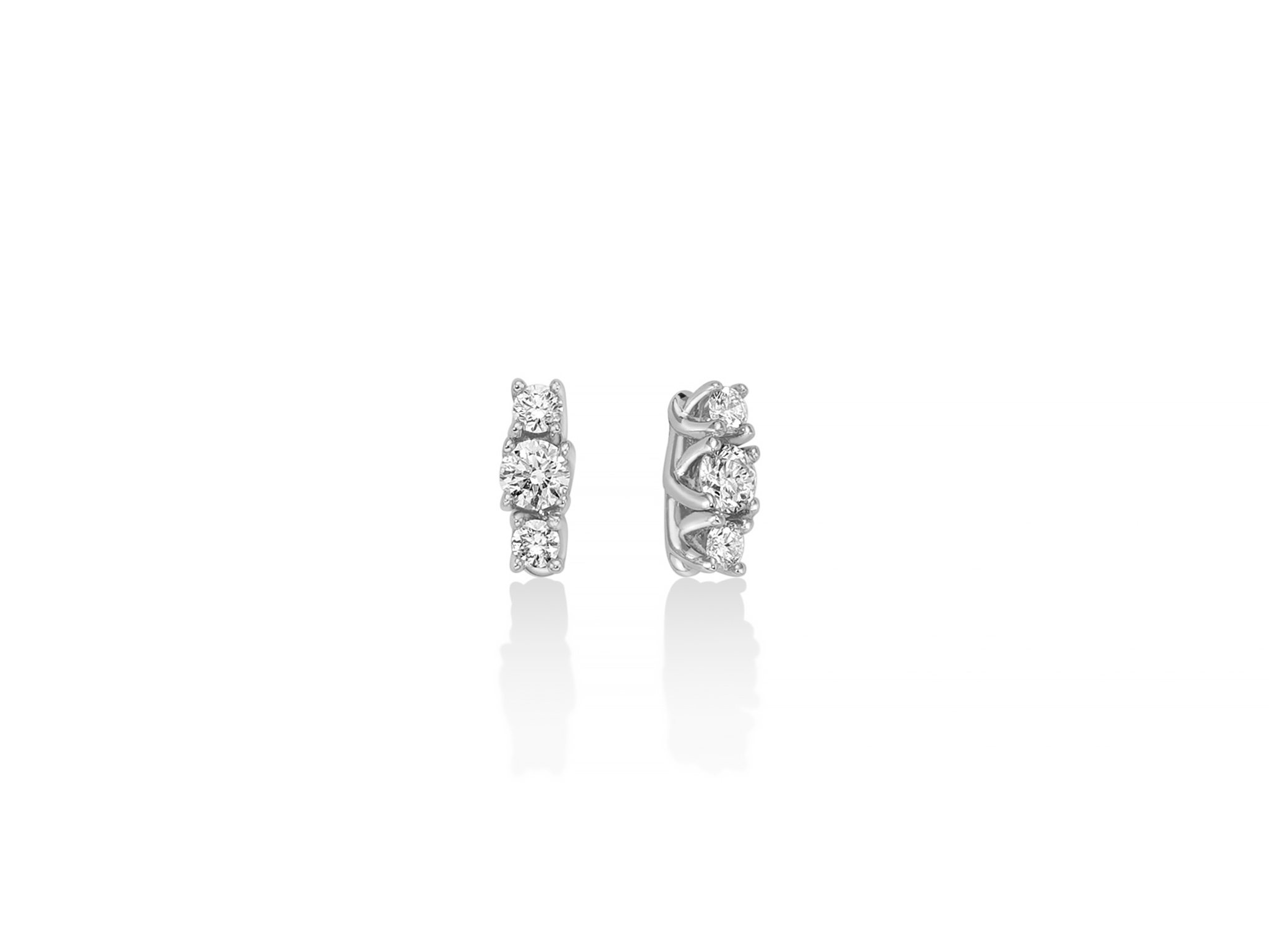 Orecchini Miluna Trilogy con diamanti veri 18k: l'eleganza senza tempo dei gioielli diamanti per un regalo prezioso